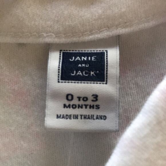 Janie and Jack Easter White and Pink Bunny Onesie, Size 0-3 Months New with Tags - Picture 9 of 10